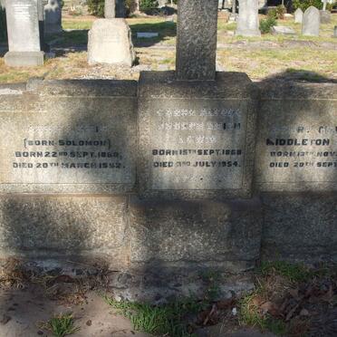 LEWIS Cannon Alfred Joseph Smith -1868-1954 &amp; Annie SOLOMON 1863-1952 :: LEWIS ?? Middleton 1891-1914