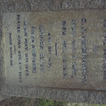 LEIBBRANDT C.J. 1857-1919 &amp; Louisa Ellen ADDISON 1864-1920