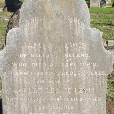 LEWIS James -1923 &amp; Mary Jane -1947 :: LEWIS Robert Leslie -1934 :: LEWIS Edith Victoria -1946
