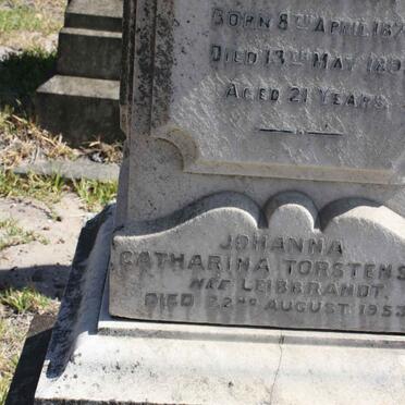 TORSTENSON Johanna Catharina nee LEIBBRANDT -1953
