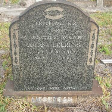 LIEBETRAU Johan Lourens 1910-1959