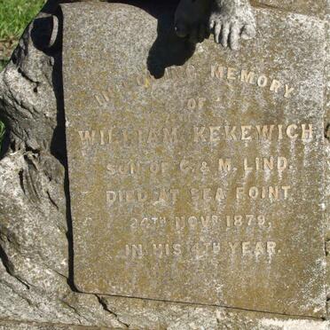 LIND William Kekewich -1879