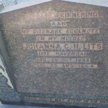 LITS Johanna C.H. nee HAVENGA 1888-1944