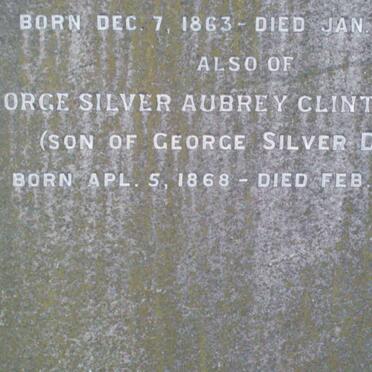 DARTER George Silver Aubrey Clinton 1868-1948