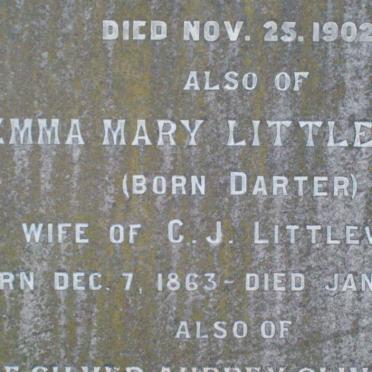 LITTLEWORT Emma Mary nee DARTER 1863-1943