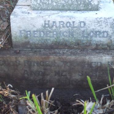 LORD Harold Frederick -1914
