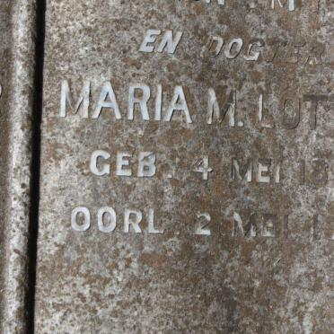 LÖTTER Maria M. 1898-1930