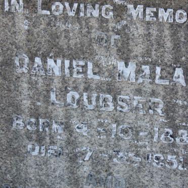 LOUBSER Daniel Malan 1883-1951