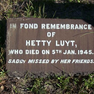 LUYT Hetty  -1945