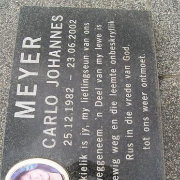 MEYER Carlo Johannes 1982-2002