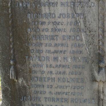 MERIFIELD Taylor Mckenzie 1892-1893 :: MERIFIELD Joseph Holmes 1900-1901