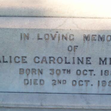 MELLISH Alice Caroline 1884-1950