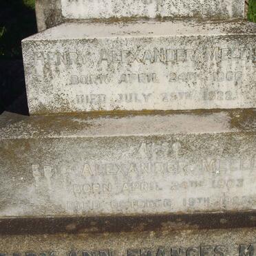 MELLISH Henry Alexander 1866-1922 :: MELLISH Eric Alexander 1903-1922