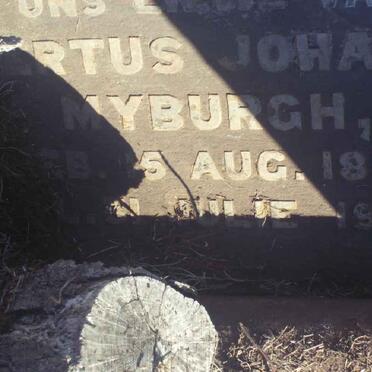 MYBURGH Petrus Johannes 1882-1959 &amp; Wilhelmina Jacoba VAN DER MERWE 1886-1950