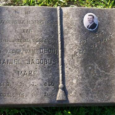MARÉ Danile Jacobus 1930-1965