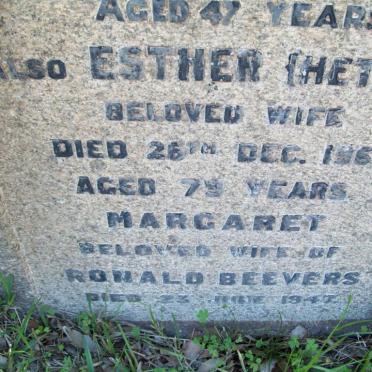 MARTIN Esther -1965 :: BEEVERS Margaret -1947