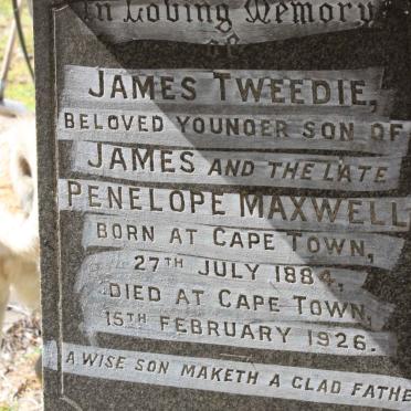 MAXWELL James Tweedie 1884-1926