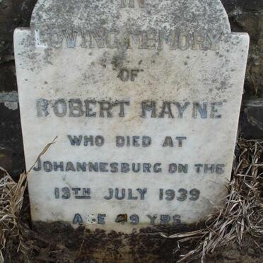 MAYNE Robert -1939