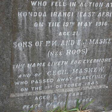 MASKEW Cecil -1945
