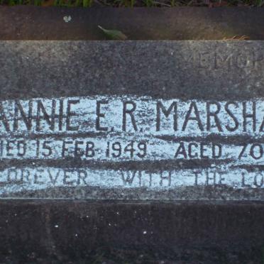 MARSHALL Annie E.R.  -1949 