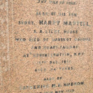 MARTELL Harry -1901