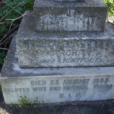 MARCHANT Ellen Elizabeth nee LIGHTFOOT -1933