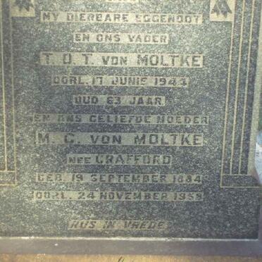 MOLTKE T.D.T., von -1944 &amp; M.C. CRAFFORD 1884-1958