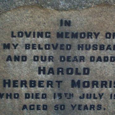 MORRIS Harold Herbert -1954