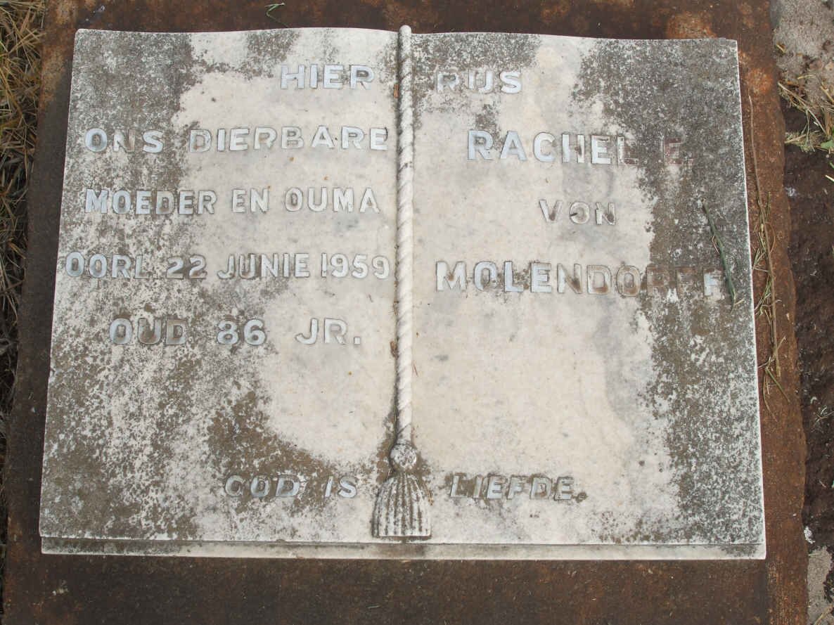 MOLENDORFF Rachel, von -1959