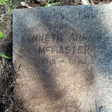 McMASTER Kenneth Armour 1918-1975