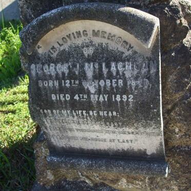 Mc LACHLAN George J. 18?0-1892