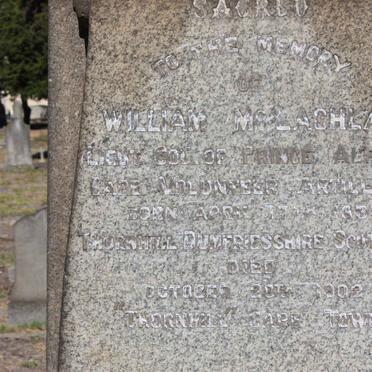 McLACHLAN William 1837-1902