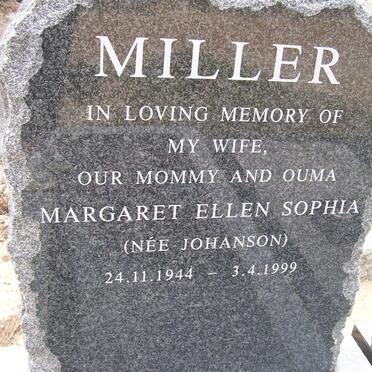 MILLER Margaret Ellen Sophia nee JOHANSON 1944-1999