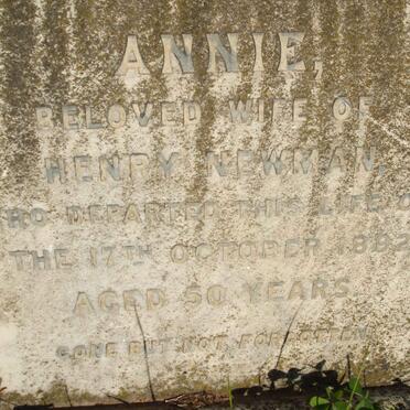 NEWMAN Annie -1892