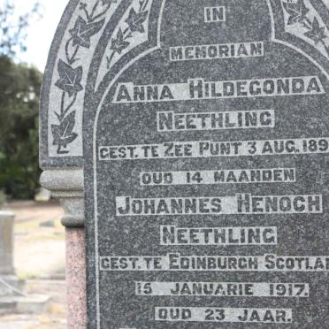 NEETHLING Anna Hildegonda  -1898 :: NEETLING Johannes Henoch -1917