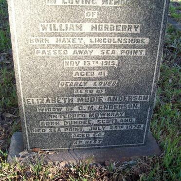NORBERRY William -1919 :: ANDERSON Elizabeth Mudie -1920