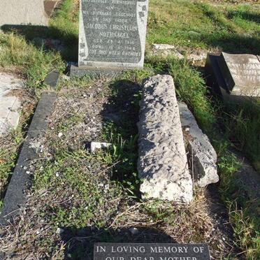 NOTHNAGEL Jacobus Christiaan 1916-1965 &amp; Dora 1919-1996