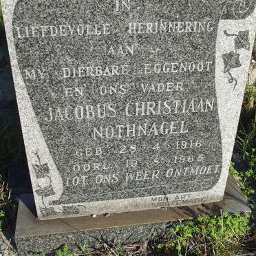 NOTHNAGEL Jacobus Christiaan 1916-1965 &amp; Dora 1919-1996_2