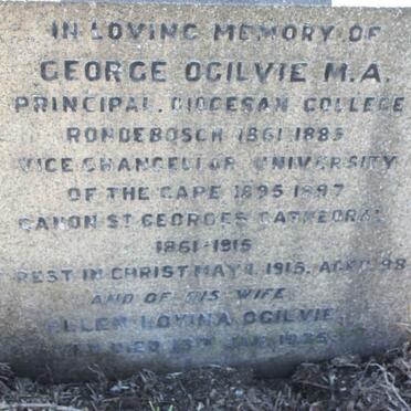 OGILVIE George -1915 &amp; Ellen Lovina -1925