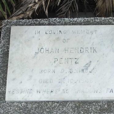 PENTZ Johan Hendrik 1900-1969