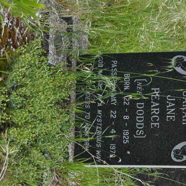 PEARCE Sarah Jane nee DODDS 1925-1979