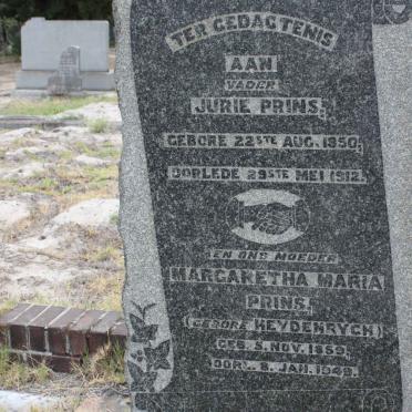 PRINS Jurie 1850-1912 &amp; Margaretha Maria HEYDENRYCH 1859-1949