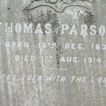 PARSONS Thomas 1835-1914