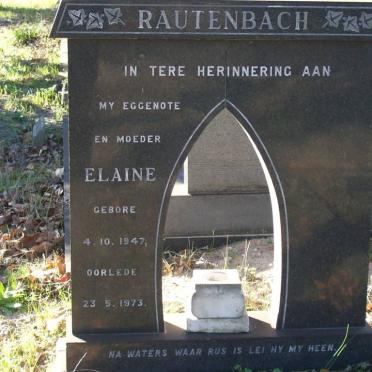 RAUTENBACH Elaine 1947-1973