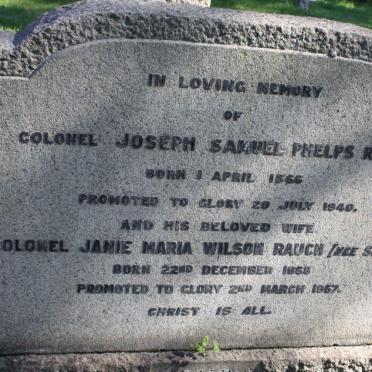 RAUCH Joseph Samuel Phelps 1866-1940 &amp; Janie Maria Wilson SCOTT  1868-1957