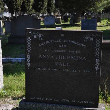 RALL Anna Hermina 1907-1974