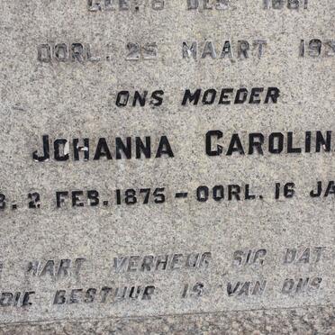 REENEN Johanna Carolina, van 1875-1959