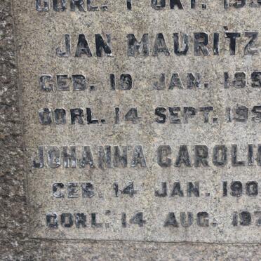 REENEN Jan Mauritz, van 1899-1953 :: VAN REENEN Johanna Carolina 1903-1979