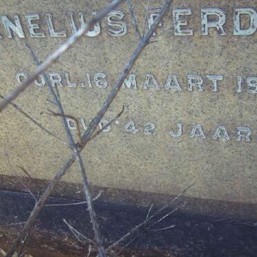 RENSBURG Cornelius Ferdinand, van -1943