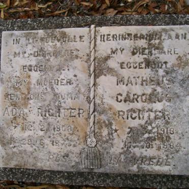 RICHTER Matheus Carolus 1918-1984 &amp; Ada 1908-1973